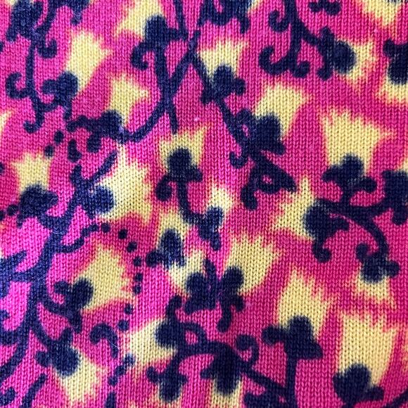 Lilly Pulitzer Pink Floral Merino Wool Knit Sweater Womens Size M - Picture 5 of 12